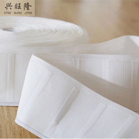 XWL 7cm Wide Thickening White Cotton Curtain Hook Tape Belt Ribbon DIY Curtain Accessories Sewing Sunscreen Curtain Cloth Decor ► Photo 1/6