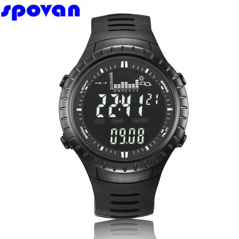SPOVAN Digital Watch Men's Waterproof Sport Clock Men Barometer Altimeter Thermometer Stopwatch Wrist Watch Relogio Masculino ► Photo 1/6
