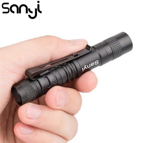 SANYI Waterproof Mini Pocket Penlight XPE-R3 LED Flashlight Torch working inspection Light 1 Switch Mode Outdoor Camping Light ► Photo 1/6