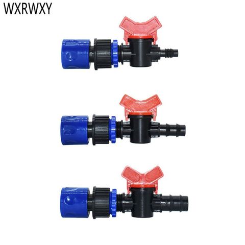 8/11 1/2 3/4 inch Garden hose Irrigation water valve garden tap 16mm 20mm hose connector cranes waterstop valve adapter 1pcs ► Photo 1/6