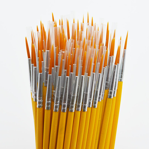 10pcs/set Long tail nylonhair hook line pen painting brush children DIY art supplies tool Art Stationery watercolor painting pen ► Photo 1/5
