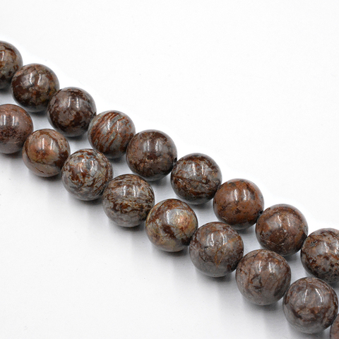 Natural Stone Coffee Snowflake Obsidian Round Beads Wholesale Loose Beads for Jewelry Making Accessorie 4-12mm DIY Free Shipping ► Photo 1/1