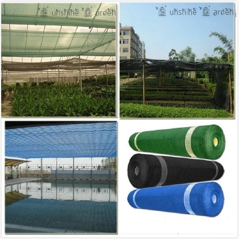 HDPE Shade Net For Garden And Greenhouse Car Roof Tewango 50%-55% Shade Rate Black Sun Mesh 6Ft x 13Ft/2Meters x 4Meters ► Photo 1/6