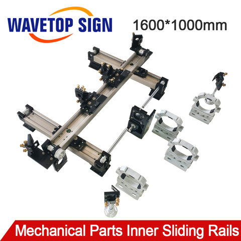 WaveTopSign Mechanical Part Set 1600*1000mm Inner Sliding Rails Kits Spare Part for DIY 1610 CO2 Laser Engraving Cutting Machine ► Photo 1/6