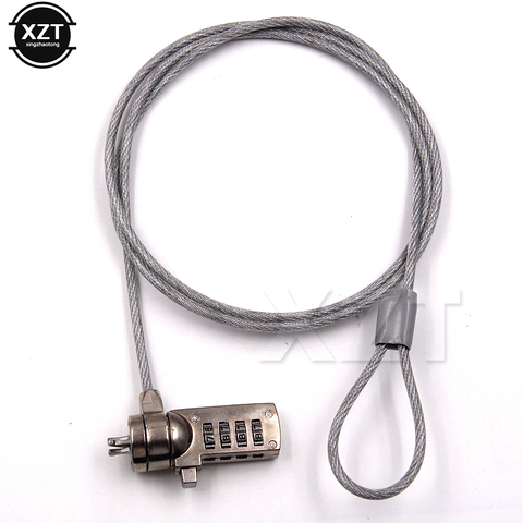 1pcs Laptop Lock Anti Theft Key Computer Notebook Travel 4 Digit Security Cable Chain High Quality ► Photo 1/5