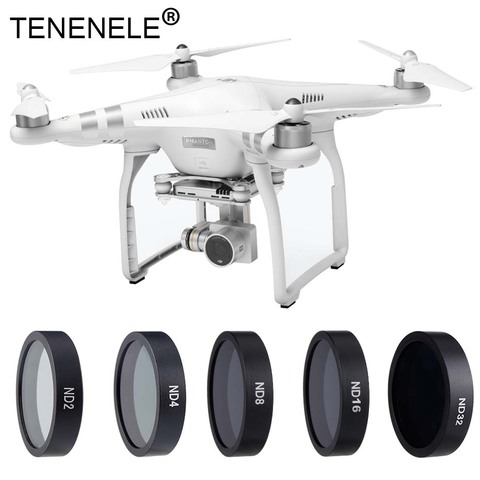 TENENELE Drone Filter ND Filters For DJI Phantom 3 4K/Advanced/Standard/SE/Professional ND 2 4 6 8 16 32 Lens Drone Accessories ► Photo 1/6