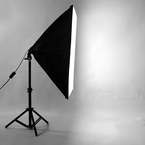 Photography SoftBox Lighting Kit 50x70cm Softbox +75cm Light Stand Photo Tripod Small Photo Box For Camera Phone Video Shooting ► Photo 1/6