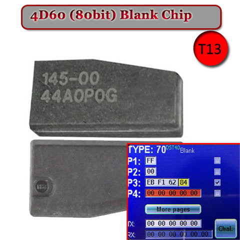 (5PCS/LOT)ID 4D-60 (T13) 80 Bit BLANKCarbon Transponder Chip ► Photo 1/1