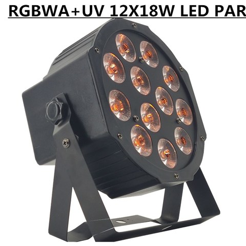 12X18W RGBWA+UV led Par light  dmx512 6/10CH led wash light professional stage dj equipment disco lights ► Photo 1/1