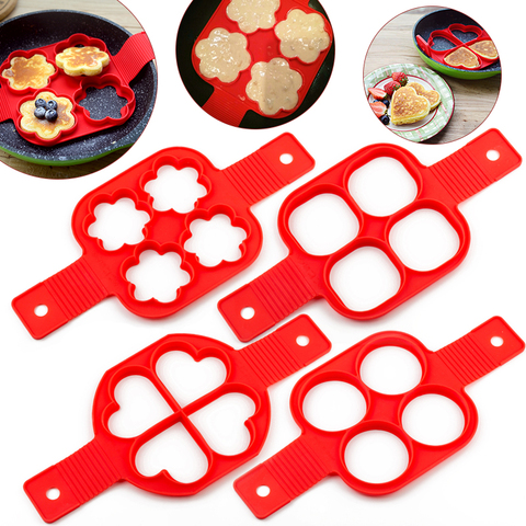 Silicone Mold Pancake Maker Nonstick Cooking Tool Eggs Molds Maker Egg Cooker Pan Kitchen Baking Accessories ► Photo 1/6