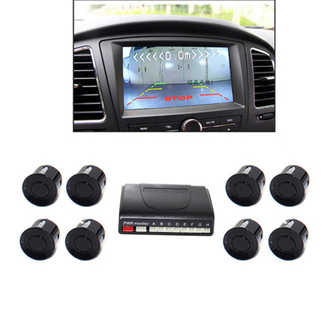 Car Video Parking Sensor Reverse Backup Radar Assist Auto parking Monitor Digital Display Step-up Alarm Video radar For DVD TFT ► Photo 1/1
