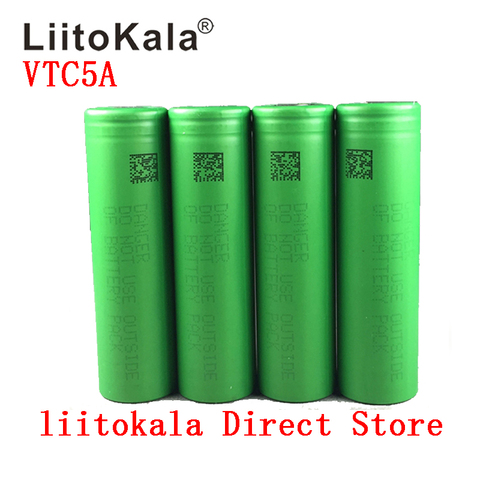 liitokala 3.7V 2600mAh VTC5A rechargeable Li-ion battery 18650 Akku  US18650VTC5A 35A Toys flashlight ► Photo 1/5