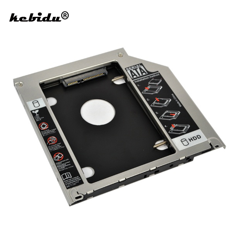 For Universal Apple Macbook Pro Optical bay 2nd HDD Hard Drive Caddy SATA 9.5mm 