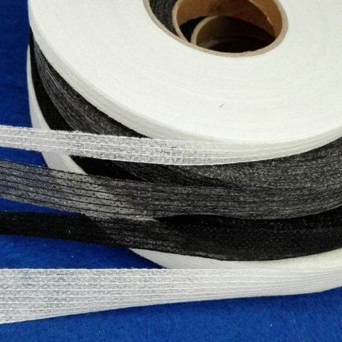 100 Meters Non-woven Fabric Fusible Single Side Adhesive Tape White or Black Interlining Cloth Lining to Prevent Transformation ► Photo 1/4