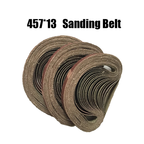 10 pieces 457*13mm Abrasive Sanding Belts 457X13 P40-240 Coarse to Fine Grinding Belt Grinder Accessories ► Photo 1/4