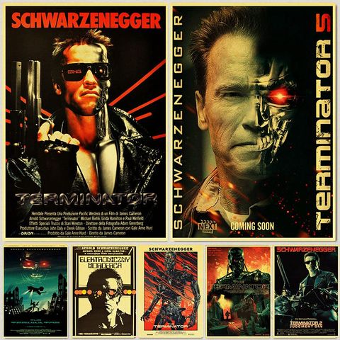 Retro Posters and Prints Classic Movie The Terminator Home Room Wall Decoration Vintage Poster Paintings Printed Wall Decor ► Photo 1/6