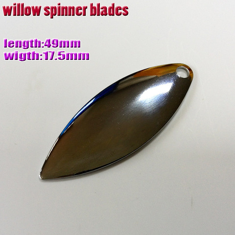 HOT304 pure Stainless steel willow spinner blades smooth,size 4 kinds  50pcs/lot ► Photo 1/5