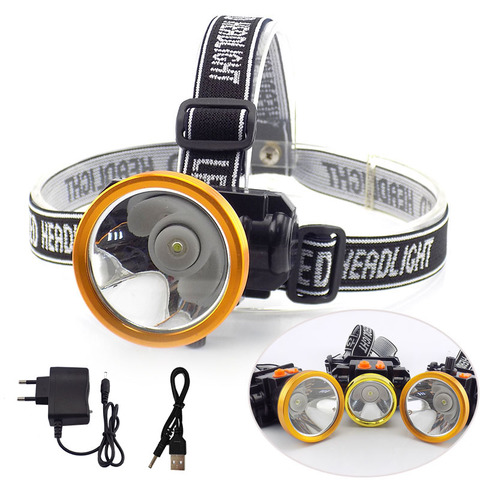 10W 20W 25W High Power LED Headlamp frontal Flashlight Rechargeable Headlight Battery Head Lamp Torch lights Camping Fishing ► Photo 1/6
