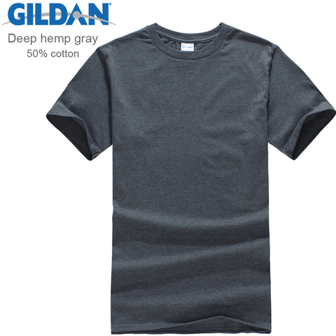 Gildan Brand Men Clothing Men Short Sleeve T Shirt Summer Casual Blank Tee Shirt Comfortable Soft Male Tops Tees Free Shipping ► Photo 1/6