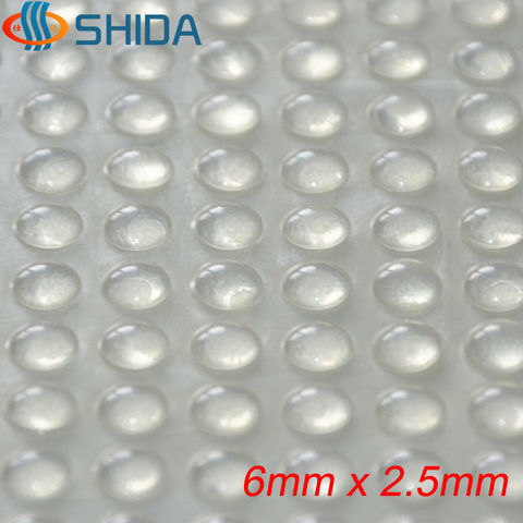 500 PCS 6*2.5mm Self Adhesive Soft Clear Anti Slip Rounded Bumpers Silicone Rubber Feet Pads Sticky Silicone Shock Absorber ► Photo 1/1