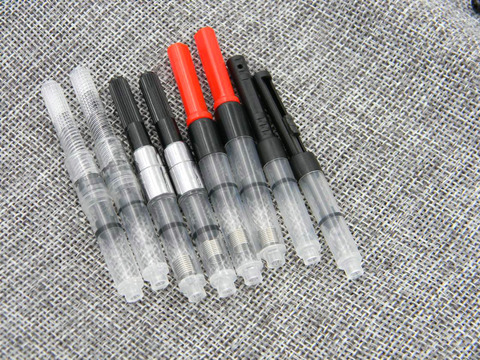 5Pc OFFICE white BLACK RED 2.6MM Fountain Pen ink cartridges Converter ► Photo 1/6