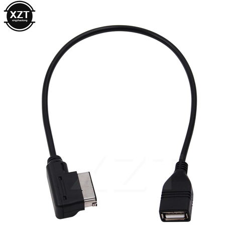 Black USB AUX AMI Audio Cable Music MDI MMI AMI to USB Female Aux Interface Data Adapter Wires For Audi Volkswage ► Photo 1/4
