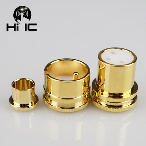 2pcs Protective Cover Gilded Covers Dust Cap Shielded Anti-oxidation for Noise Stopper RCA XLR Plug Female/Male Socket Connector ► Photo 1/6