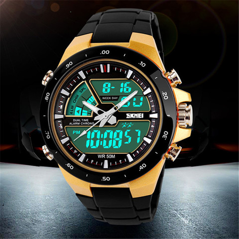 Skmei Brand sports watches Mens Relojes LED Digital Watch Shock Resist Fashion Casual Quartz-Watch Army Military Men Wristwatch ► Photo 1/6