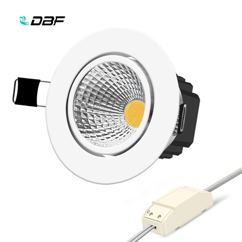 [DBF]1 Super Bright Recessed LED Dimmable Downlight COB 6W 9W 12W 15W LED Spot light LED decoration Ceiling Lamp AC 110V 220V ► Photo 1/6