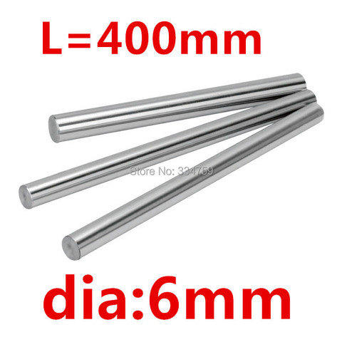 2pcs 6mm linear shaft   400mm of the length linear shaft harden linear rod for xyz cnc parts cnc router ► Photo 1/1