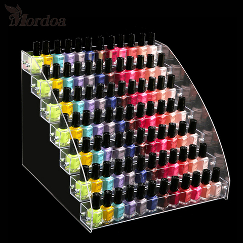 Acrylic Nail Polish Display Organizer 2-3-4-5-6-7 Layer Manicure Cosmetics Jewelry Display Stand Holder Clear Acrylic Makeup Box ► Photo 1/6