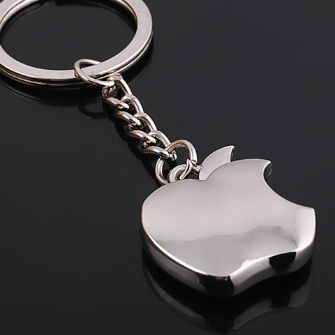 New arrival Novelty Souvenir Metal Apple Key Chain Creative Gifts Apple Keychain Key Ring Trinket car key ring car key ring ► Photo 1/4