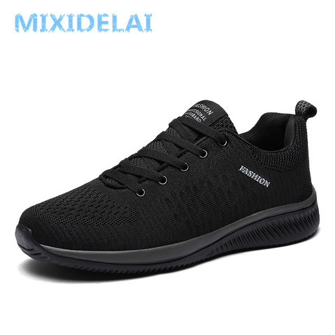 MIXIDELAI New Mesh Men Casual Shoes Lac-up Men Shoes Lightweight Comfortable Breathable Walking Sneakers Tenis Feminino Zapatos ► Photo 1/6
