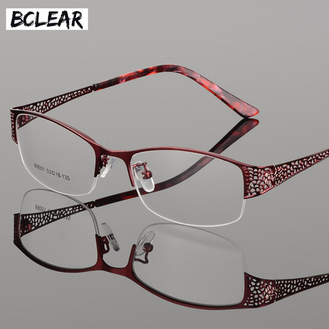 BCLEAR 2022 New Arrival High-grade Metal Ultra-light Myopia Presbyopia Elegant Optical Frames for Women Prescription Eyeglasses ► Photo 1/6