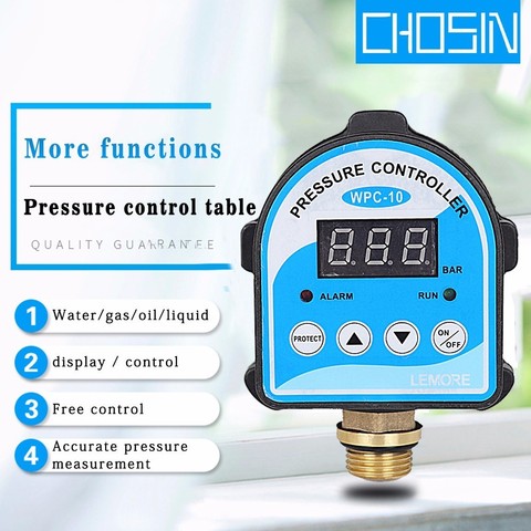 Automatic Air Pump Water Oil Compressor Pressure Switch Digital Display Eletronic Pressure Controller For Water Pump ► Photo 1/6