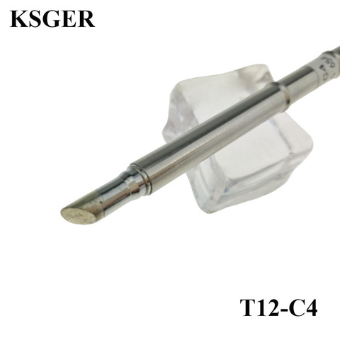 KSGER T12-C4 Electronic Soldering Iron Tips 220v 70W Solder Welding Iron Tools For FX9501 and FM2028 Handle Soldering Station ► Photo 1/6