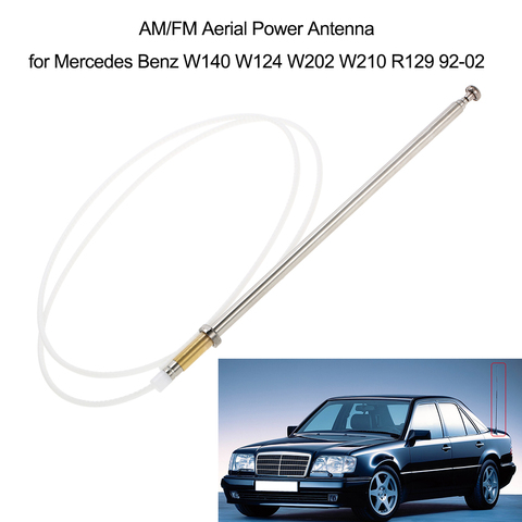 AM/FM Aerial Power Antenna for Mercedes Benz W140 W124 W202 W210 R129 92-02 ► Photo 1/6