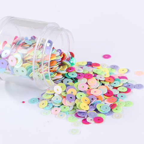 2000pcs(10g) Mixed 4mm Two-sided Color Slice Sequins Paillettes Sewing Wedding Craft, Party Decoration Mask Scrapbook Stickers ► Photo 1/2