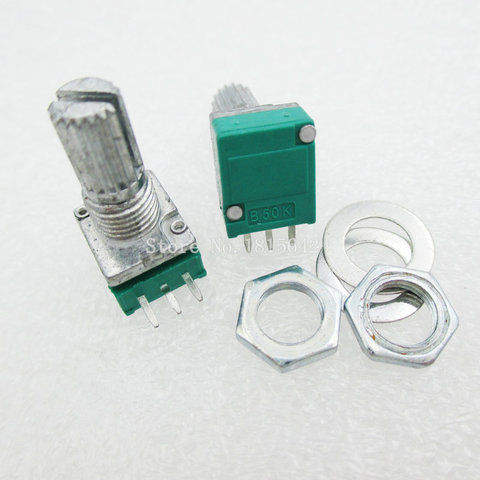 5PCS/LOT B50K Audio Amplifier Sealed Potentiometer 15mm Shaft 3pins RK097N 50K ► Photo 1/1