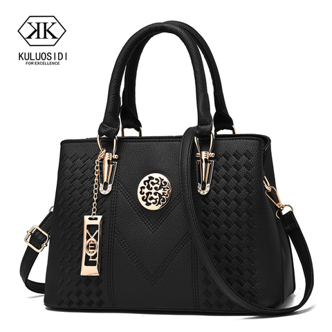 Embroidery Messenger Bags Women Leather Handbags  Bags for Women 2022 Sac a Main Ladies Hand Bag ► Photo 1/6