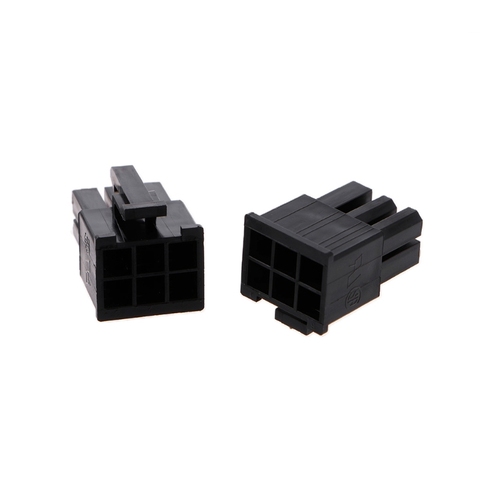 50Pcs 4.2mm 6P 6 Pin Male Power Connector For PC Computer PCI-E Plastic Shell -B119 ► Photo 1/6