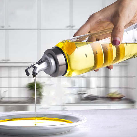 Kitchen Olive Oil Dispenser Cooking Oil Sprayer Glass Vinegar Cruet 6oz 10oz 17oz Olive bottle Vinegar Dispenser Oil Container ► Photo 1/6