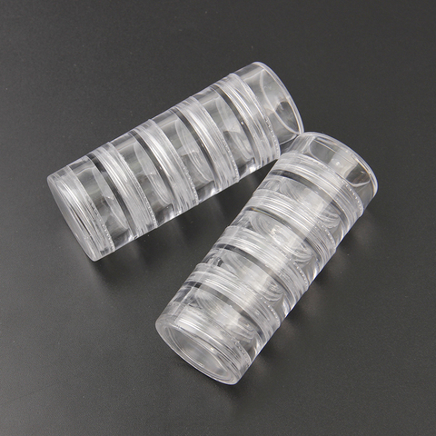 1 Set 30*77mm Transparent Empty Plastic Storage Boxes Nail Art Tip Glitter Pot Box Rhinestone Bead Gems Case ► Photo 1/5