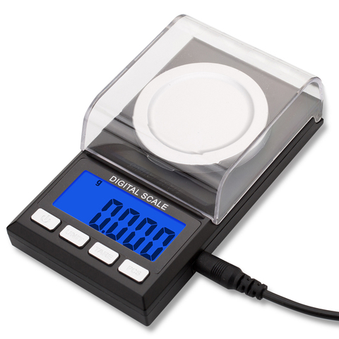 Precision 0.001g Digital Carat Scale Electronic Jewelry Scales Medicinal use Gold lab weight Milligram Balance USB powered ► Photo 1/6