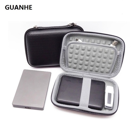 GUANHE External Hard Drive Case Bag Accessories Organizer Bag For 2.5 Inch Hard Drives,Estern Digital,Toshiba,Seagate,Power Bank ► Photo 1/5