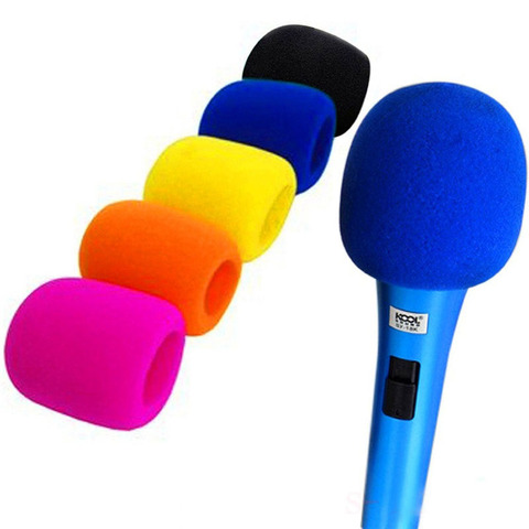 5pc Wireless Handheld Stage Microphone Windscreen Foam Mic Cover Karaoke DJ Sponge Filter Wind Shield Hot Sale 5 C ► Photo 1/6