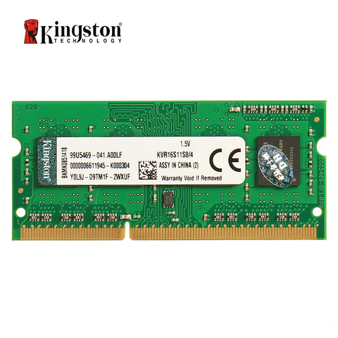 Kingston ValueRAM 4GB 1600MHz PC3-12800 DDR3 Non-ECC CL11 SODIMM SR x8 Notebook Memory KVR16S11S8/4 ► Photo 1/3