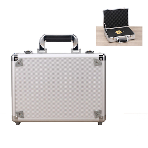 Toolbox Portable Aluminum Tool Box Instrument Box Safety Storage Case Instrument Box Suitcase with Sponge 330x240x100mm ► Photo 1/1