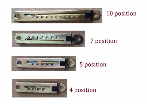 Linear 4 5 7 10 Position Ratchet Length Height Adjuster Mechanism For Bed Sofa Headrest ratchet ► Photo 1/5