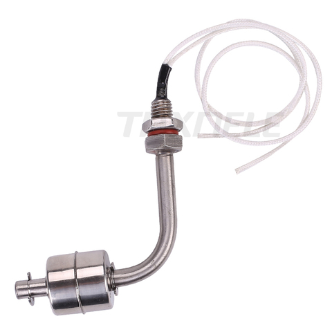 304 White Stainless Steel Float Switch L type Liquid Water Level Sensor Switch Internal Float Switch 120 Degree ► Photo 1/6